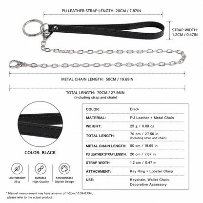 PU Leather Chain Leash Attachment