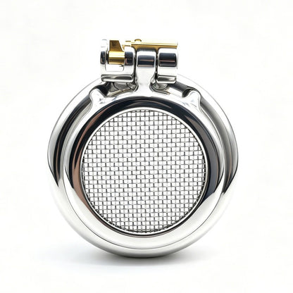 Stainless Steel Mesh Chastity Cage – Breathable Medical Grade Metal Design