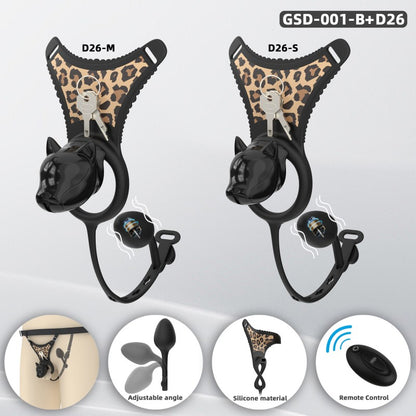 Puppy Head Chastity Cage Set with Underwear & Plug-GSD Series