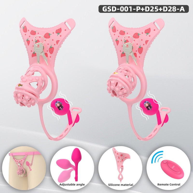 Silicone Soft Nail Modular Chastity Cage System GSD Wearable Chastity Device