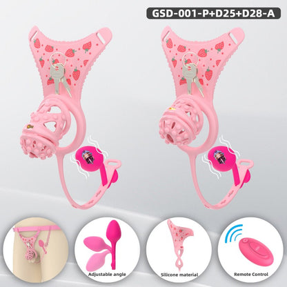 Silicone Soft Nail Modular Chastity Cage System GSD Wearable Chastity Device