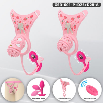 Silicone Soft Nail Modular Chastity Cage System GSD Wearable Chastity Device