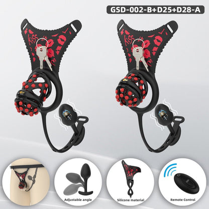 Silicone Soft Nail Modular Chastity Cage System GSD Wearable Chastity Device