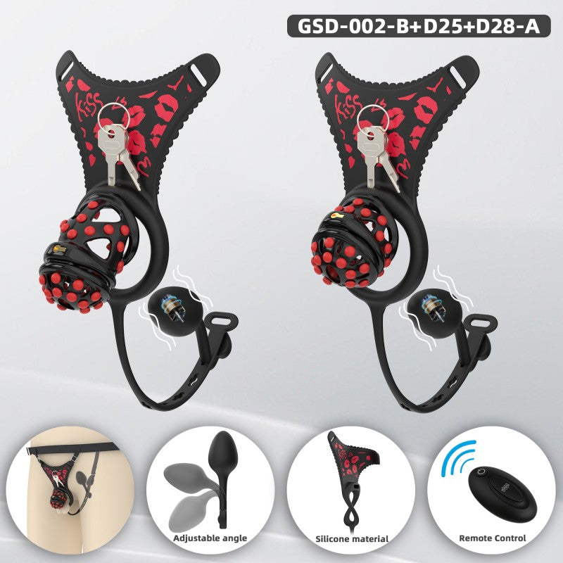 Silicone Soft Nail Modular Chastity Cage System GSD Wearable Chastity Device