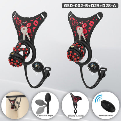 Silicone Soft Nail Modular Chastity Cage System GSD Wearable Chastity Device