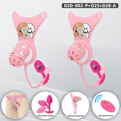 Silicone Soft Nail Modular Chastity Cage System GSD Wearable Chastity Device