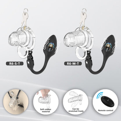 Transparent Flexible Chastity Cage with Stretchable Design