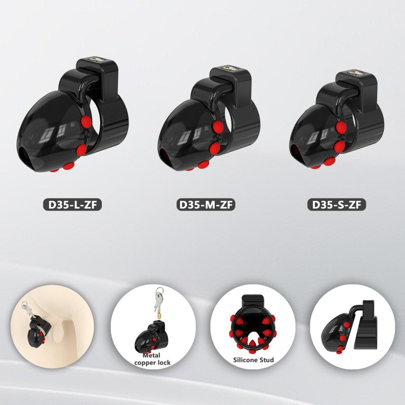 Ringless Head-Enclosing Chastity Lock