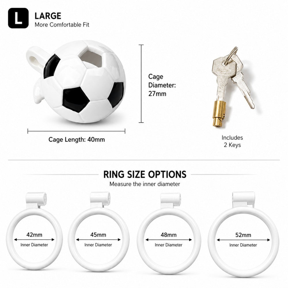 Soccer Ball Chastity Cage – World Cup Edition