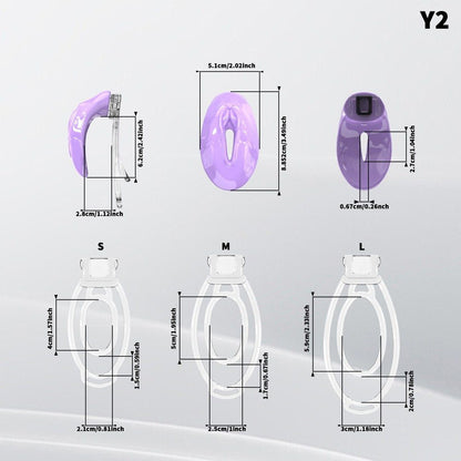 Fufu Clip Resin Sissy Chastity Cage