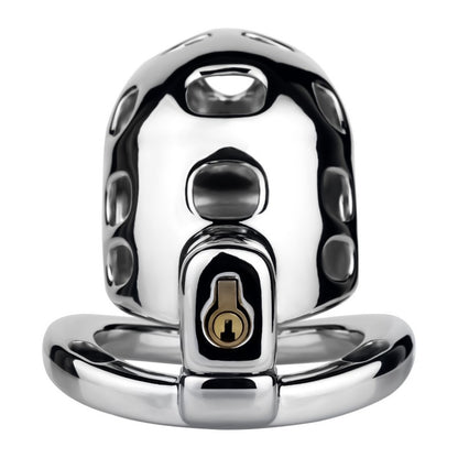 Breathable Aluminum Chastity Cage | Lightweight Mirror Polished Metal Chastity Device