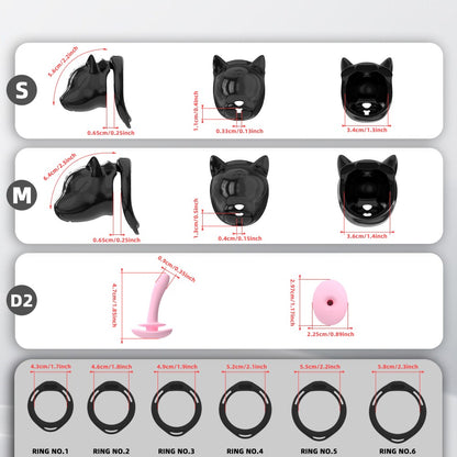 Puppy Chastity Cage for Men – Breathable Urinary Design, Lightweight Secure Fit
