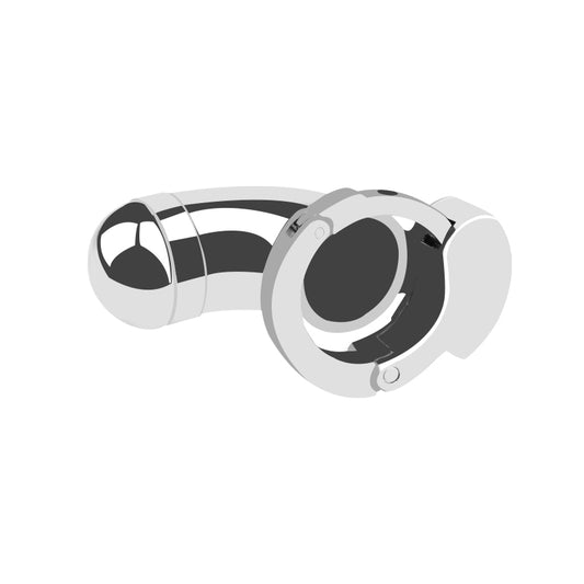 Fully Enclosed Adjustable Metal Chastity Cage with Built-in Lock – Secure & Comfortable Fit