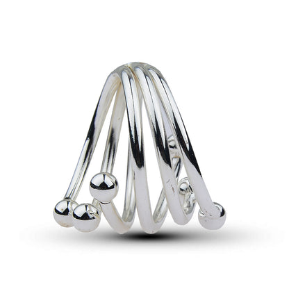 Metal Penis Restraint Device for Men – Cock Cage, Chastity Ring & Ejaculation Control Toy