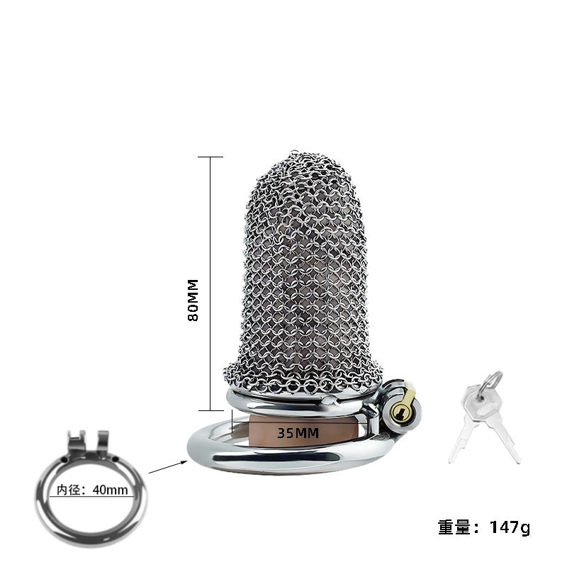 Jaula de castidad de malla: armadura de fantasía medieval para tus batallas más privadas