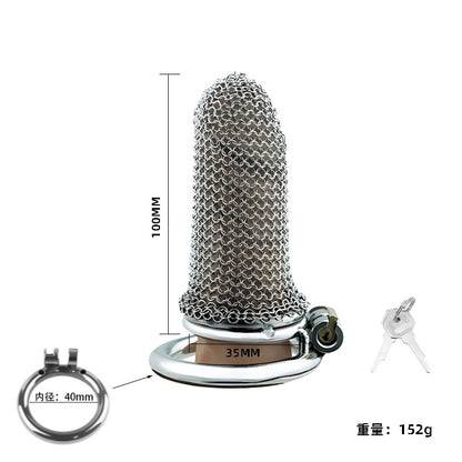 Jaula de castidad de malla: armadura de fantasía medieval para tus batallas más privadas