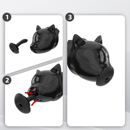 Puppy Head Chastity Cage Set with Underwear & Plug-GSD Series