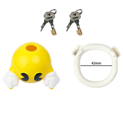 Retro Arcade Resin Chastity Cage – Cute Bite Design
