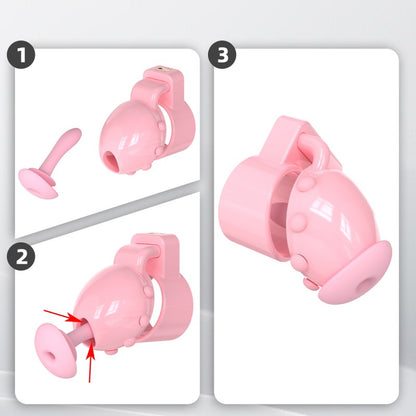 Ringless Head-Enclosing Chastity Lock