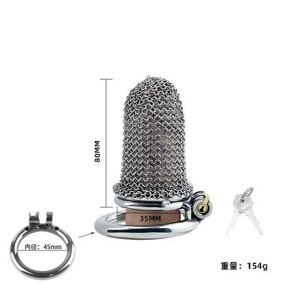 Jaula de castidad de malla: armadura de fantasía medieval para tus batallas más privadas