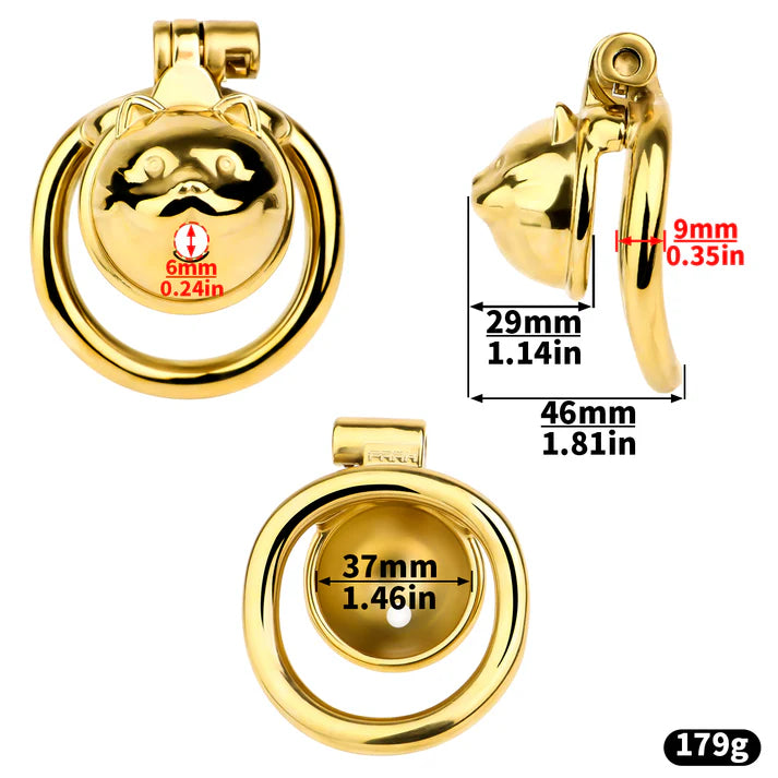 Cat Face Mini Chastity Cage – Cute, Compact & Comfortable Resin Design