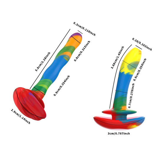 Colorful Flexible Silicone Urethral Catheter – 5.8cm & 3.6cm Options | Soft & Body-Safe