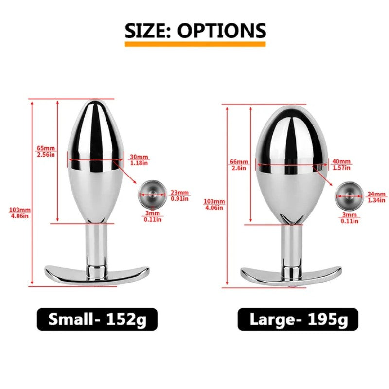 Stainless Steel Hidden Key Box Butt Plug