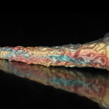 Vine Rainbow Tentacle Dildo Anal Plug – Fantasy Silicone Toy with Suction Base & Textured Design