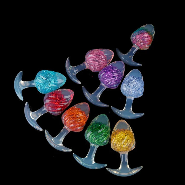 Tapón de mantequilla de cristal para helado - 9 colores