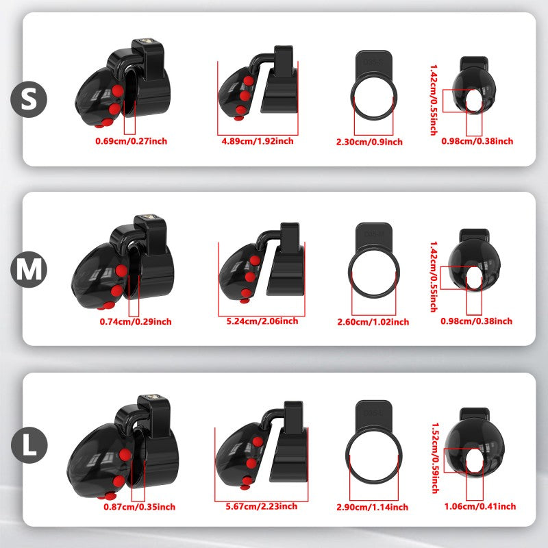Ringless Head-Enclosing Chastity Lock