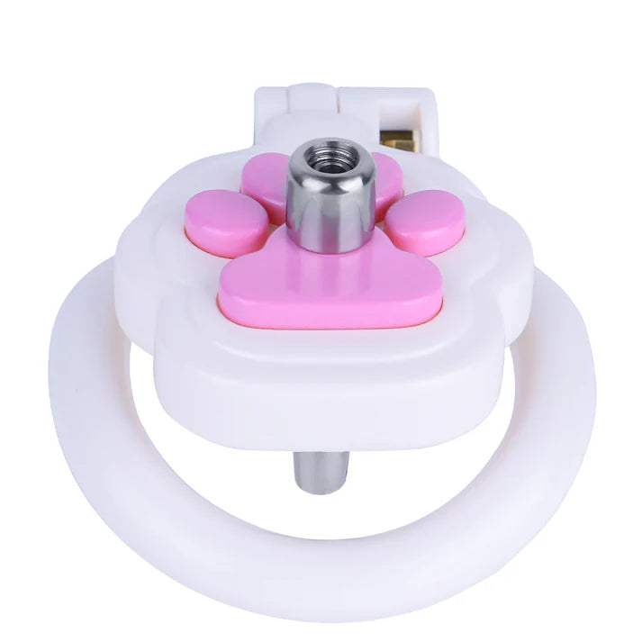 Aesthetic Neko Cat Paw Flat Chastity Cage – Playful Anime-Inspired Design