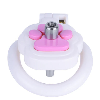 Aesthetic Neko Cat Paw Flat Chastity Cage – Playful Anime-Inspired Design