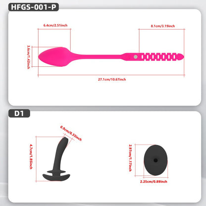 Adjustable Chastity Cage with Removable Silicone Studs | Remote Plug Compatible Locking Device