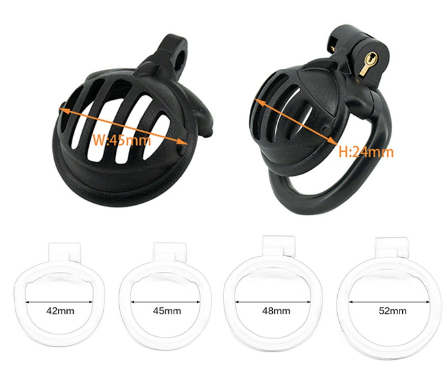 Knight helmet chastity lock