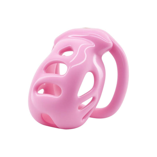 Heart-Detail Ventilated Chastity Cage | Lightweight Resin Control Device