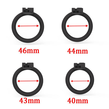 Inverted Mini Chastity Cage – Micro Male Chastity Cage | 3D Printed Resin | Shrink Training & Concealment | 3 Sizes + Hidden Lock