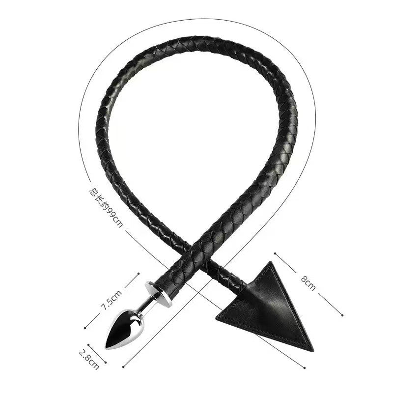 Fantasy Devil Tail Butt Plug | Whip Design, Safe Resin