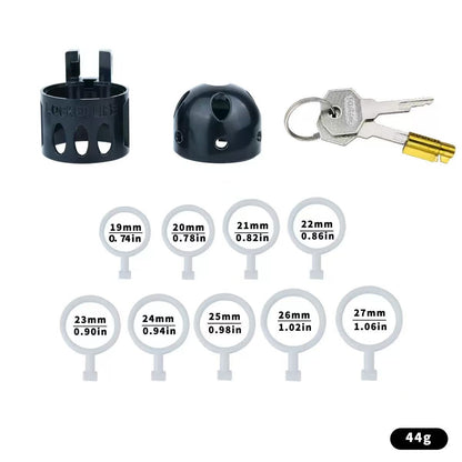 Ringless Male Chastity Cage – Coronal Sulcus Lock Design | Clasp-Free Chastity Cage