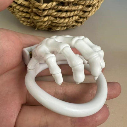 Skeleton Hand Chastity Cage – Lightweight Resin Male Chastity Device