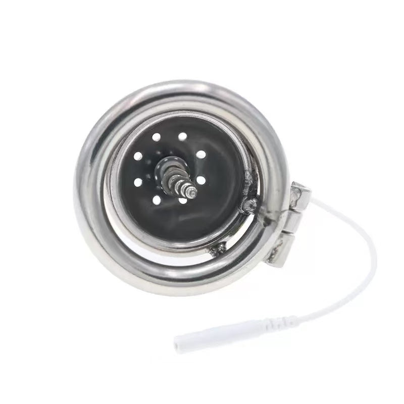 Small Electric Metal Cock Cage for Men – Stainless Steel Chastity Device