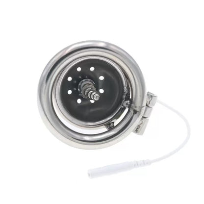 Small Electric Metal Cock Cage for Men – Stainless Steel Chastity Device