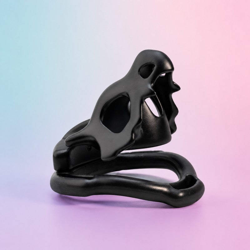 Dinosaur Fossil Skull Chastity Cage – Biomechanical Resin Design 🦴