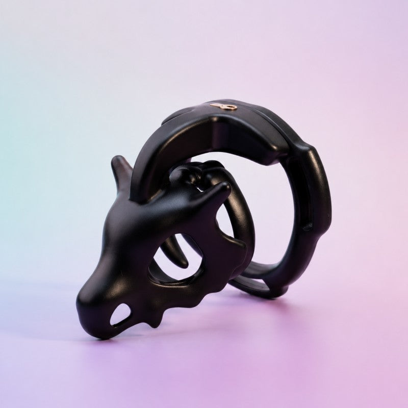 Dinosaur Fossil Skull Chastity Cage – Biomechanical Resin Design 🦴