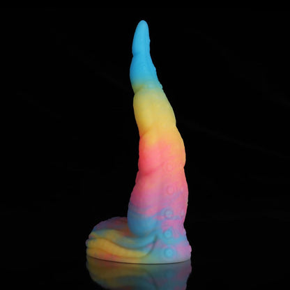 Octopus Tail Fantasy Dildo – Blue, Yellow & Purple