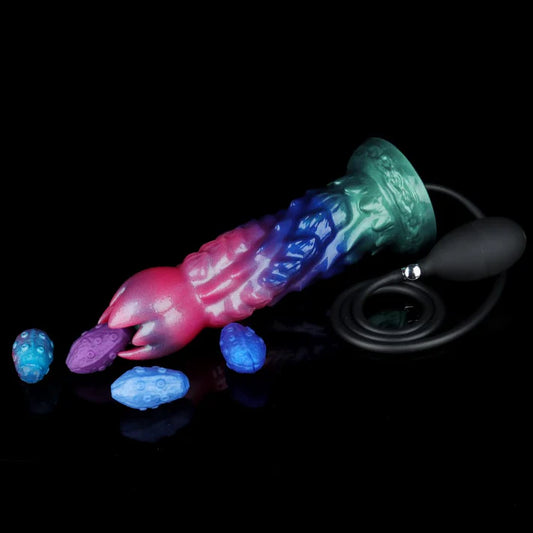 Edwiin Inflatable Ovipositor Dildo with 4 Eggs – Fantasy Egg Laying Fetish Toy