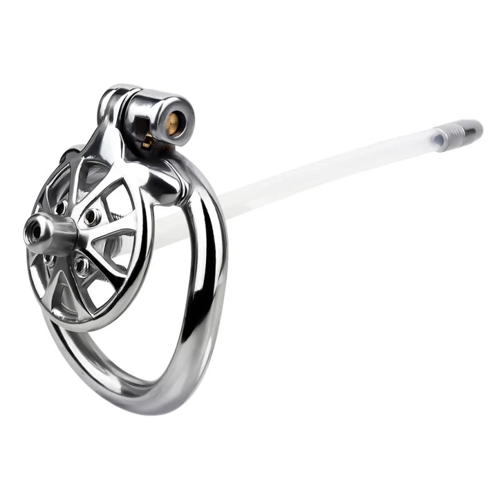 Stainless Steel Cock Torture Device with Removable Spikes | Adjustable Spiked Chastity Cage