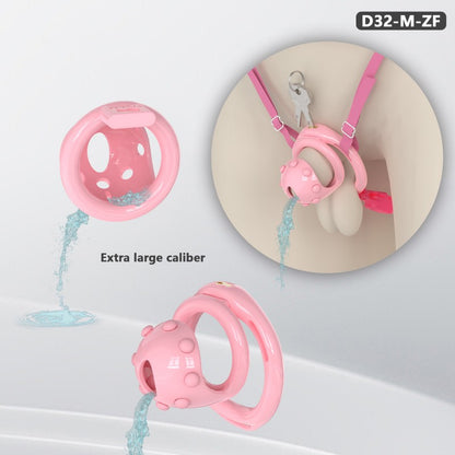 Adjustable Chastity Cage with Removable Silicone Studs | Remote Plug Compatible Locking Device