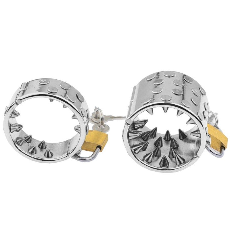 Dilatador de bolas con pinchos de acero inoxidable | Colgante de TCC con peso para el escroto para hombres