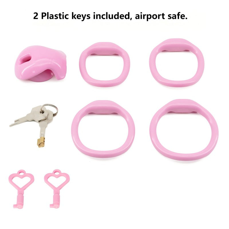 Inverted Chastity Lock – Plastic TSA-Safe, Negative/Positive Sizes
