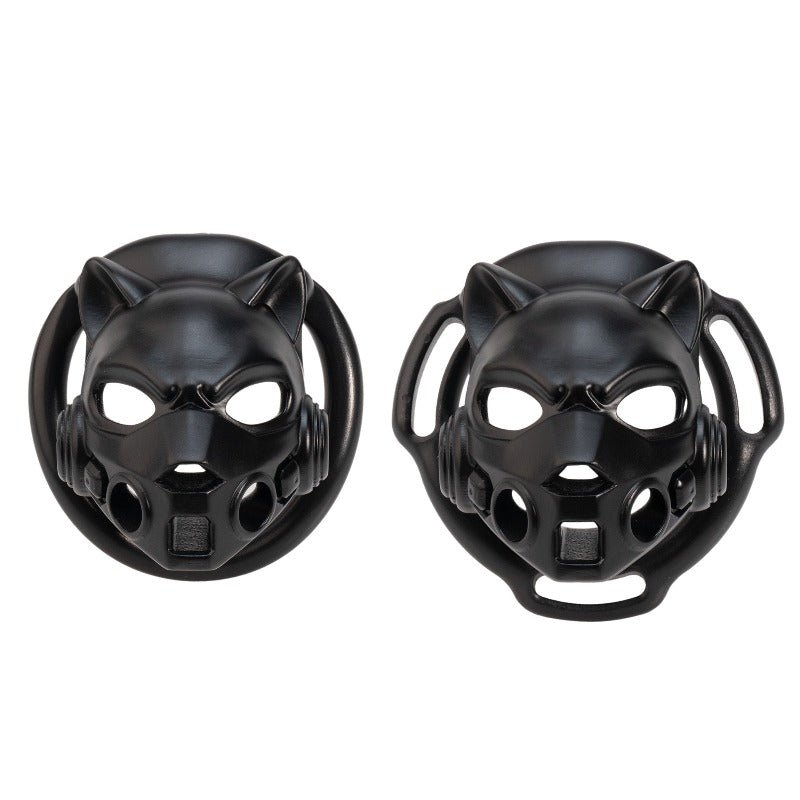 Mecha Leopard Resin Chastity Cage | 4- or 6-Ring Set